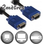 Cble vga hd15 mle / mle - 2m