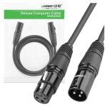 C�ble xlr femelle vers xlr m�le ugreen 5 m pour concerts audio et studios denregistrement