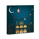 Cacao barry calendrier de l?avent  faire soi - mme ? moules 24 cases + chocolat noir 70% 400g & blanc ...