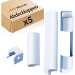 Cache - charni�res siegenia a300 en pvc blanc - lot de 5 unit�s