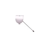 Cache crochet de remorquage pare - choc arri�re chrom� fiat 500 phase 1 2007 - 2015