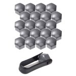 Cache ecrou 17 mm 20 pices 17mm boulon ecrou couvre capuchons protection hexagonal cache boulon universels ...
