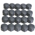 Cache �crou de roue - vw audi skoda - 17mm - plastique gris - 20 pi�ces