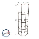 Cache goutti�re clipsable fer vieilli - 25x90 cm - acier �poxy