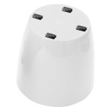 Cache - pot brillant - garden id - shiny blanc avec roulettes - 35 x 32 cm - aspect céramique - Étanche ... Cache - pot brillant - garden id - shiny blanc avec roulettes - 35 x 32 cm - aspect céramique - Étanche ...
