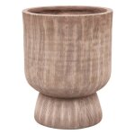 Cache - pot romia marron 30x30cm - atmosphera createur dinterieur