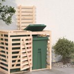 Cache poubelle / extension dabri pour poubelle sur roulettes - vidaxl - bois massif pin cc6646850