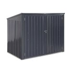 Cache poubelle double 175m² acier galvanisé avec kit dancrage carembault Cache poubelle double 175m² acier galvanisé avec kit dancrage carembault