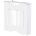 Cache - radiateur - homcom - en bois - design panneau - 78 x 19 x 82 cm - blanc Cache - radiateur - homcom - en bois - design panneau - 78 x 19 x 82 cm - blanc