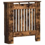 Cache - radiateur moderne - vidaxl - ch�ne fum� - 78x19x815 cm - bois ding�nierie - design � lattes verticales ...