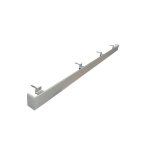 Cache de rail pour porte coulissante aluminium anodis / taille : 1m95 - couleur: aluminium