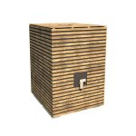 Cache récupérateur eau extérieur en bois 105x120x1532 cm kubo Cache récupérateur eau extérieur en bois 105x120x1532 cm kubo