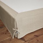 Cache - sommier 140 x 190 cm ? lin lav� fran�ais luxe soline ? lin