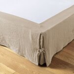 L?effet papillon - cache - sommier ga�a 140 x 190 cm en double gaze de coton ficelle nouettes 3 faces ...