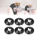 Cache tuyau radiateur noir 12 mm - lot de 6 caches plastique embo�tables