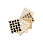 Cache vis adhesif ch�ne clair - plaques de 108 - viswood