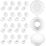 Cache - vis � charni�re en plastique plier les couvercles � vis laveuse flip tops blanc