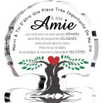 Cadeau amie - gravure acrylique bloc puzzle cadeau amie femme cadeau anniversaire femme cadeau dcoratif ...