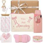 Cadeau danniversaire pour filles de 9 - 15 ansavec verre pinceau  maquillage porte - cls trousse  ...
