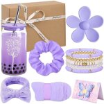 Cadeau danniversaire pour filles de 9 - 15 ansavec verre pinceau maquillage porte - cls trousse cosmtiques ...