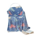 Couverture - dino - phosphorescente - multicolore - 120x150 cm - enfant