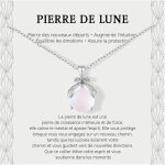 Cadeau femme : collier en pierre de lune original pour femmes / adolescentes cadeau (no�l / anniversaire) ...