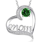 Cadeaux de f�te des m�res collier en argent sterling s925 pour femme bijoux pendentif coeur damour pendentif ...