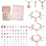 Cadeau fille 6 - 12 ans enfant charms bracelet kit fabrication kit de fabrication de bijoux pour filles ...