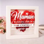 Cadeau parfait pour mamancadeau anniversaire mamancadeau maman - cadre � fleurs �ternelles en forme de ...
