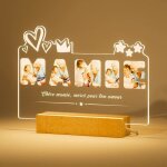Cadeau mamie lampe photo personnalise veilleuse enfant cadre photo personnalis lumineux cadeau fte des ...