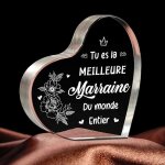 Cadeau marraine dcoration acrylique cadeau anniversaire marraine idee cadeau marraine marraine cadeaux ...