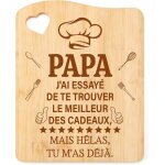 Cadeau papa planche  dcouper en bambou cadeaux anniversaire noel fete des peres original idee pour ...