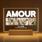 Cadeau personnalis amour avec photo et ddicace - cadre photo personnalis couple - cadeau femme homme ...