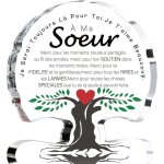 Cadeau soeur - cadeau soeur anniversaire plaque acrylique grave en forme de puzzle cadeau femme anniversai ...