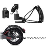 Cadenas antivol trottinette �lectrique v�lo moto cadenas v�lo avec c�ble de rappel pour antivol trottinette ...