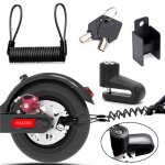 Cadenas antivol trottinette electrique v�lo moto cadenas velo avec cable de rappel pour antivol trottinette ...