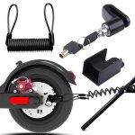 Cadenas antivol trottinette electrique vlo moto cadenas velo avec cable de rappel pour antivol trottinette ...