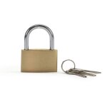 Cadenas  cl pour casier armoire vestiaire abri de jardin - scurit renforce cadenas en acier tremp ...