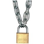 Cadenas - abus - 65 - 50 - laiton massif - anse en acier - double verrouillage