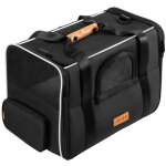 Cadoca sac de transport pour chat chien max. 20kg anthracite pliable avec bandoulire caisse de transport ...