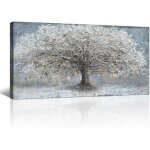 Cadre en bois impression sur toile moderne art mural gris arbre de vie tableau decoration murale salon ... Cadre en bois impression sur toile moderne art mural gris arbre de vie tableau decoration murale salon ...
