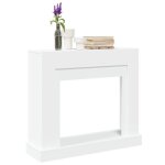 Cadre de chemin�e blanc 100x30x875 cm bois d ing�nierie