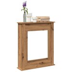 Cadre de chemin�e ch�ne artisanal 75x20x875 cm bois ing�nierie