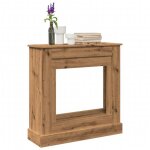 Cadre de cheminée chêne artisanal 90x30x90 cm bois ingénierie Cadre de cheminée chêne artisanal 90x30x90 cm bois ingénierie