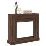 Cadre de chemin�e ch�ne marron 100x30x875 cm bois d ing�nierie