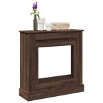 Cadre de chemine chne marron 90x30x90 cm bois d ingnierie