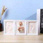 Cadre empreintes bb kit empreinte bebe mains pour liste de naissance type a