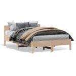 Cadre de lit - 2 personnes - sans matelas - 140x190 cm - bois de pin massif ll260659