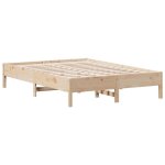 Cadre de lit - 2 personnes - sans matelas - 160x200 cm - bois massif de pin ll259534