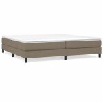Cadre de lit - 2 personnes - taupe 200x200 cm - tissu ll151072